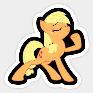 Applejack Strikes A Pose Sticker